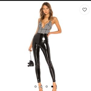 Commando Black Leather Leggings